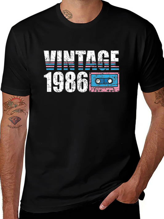 Vintage 1986 Cassette Tape T-Shirt