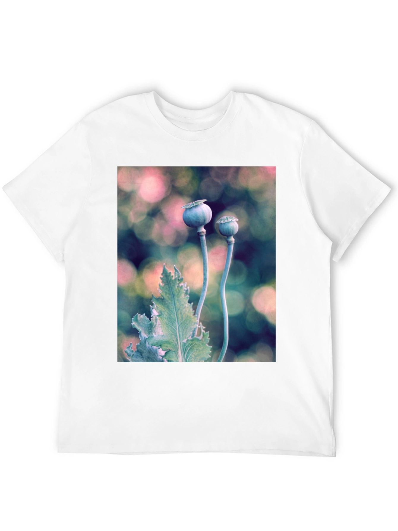 Botanical T-Shirt: Poppy Seed Head Design