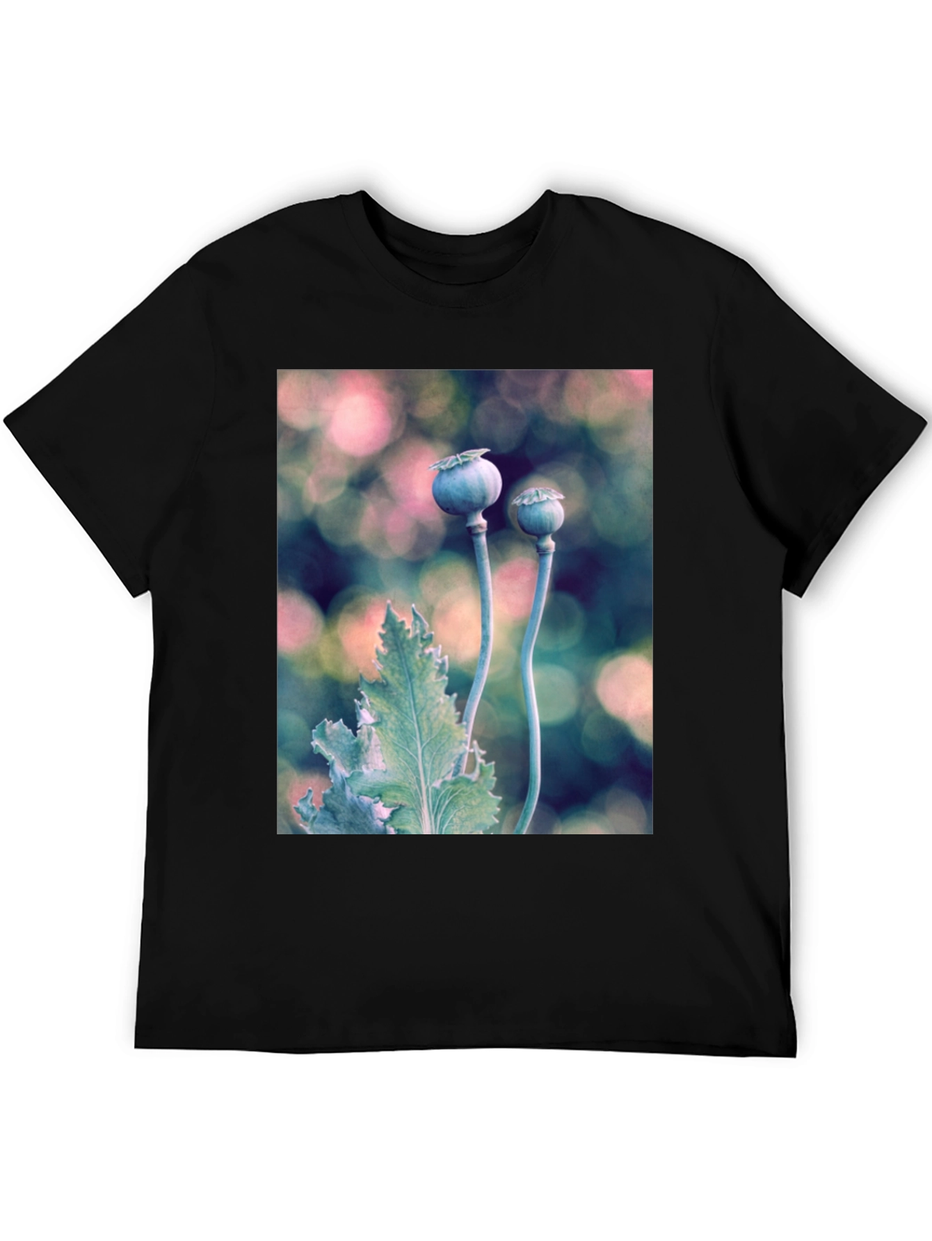 Botanical T-Shirt: Poppy Seed Head Design