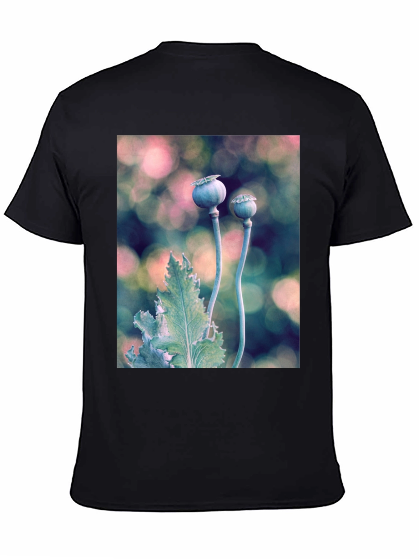 Botanical T-Shirt: Poppy Seed Head Design