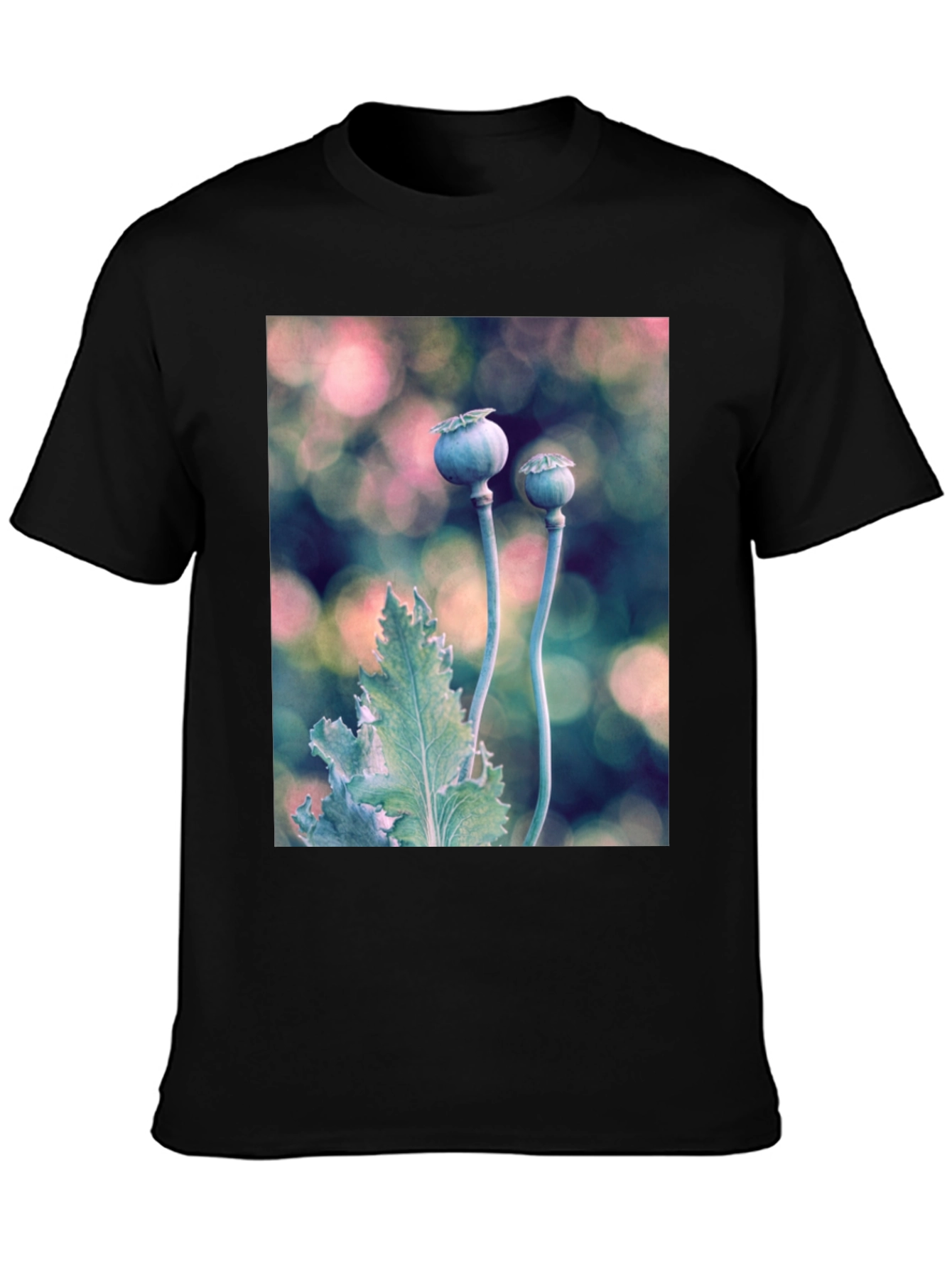 Botanical T-Shirt: Poppy Seed Head Design