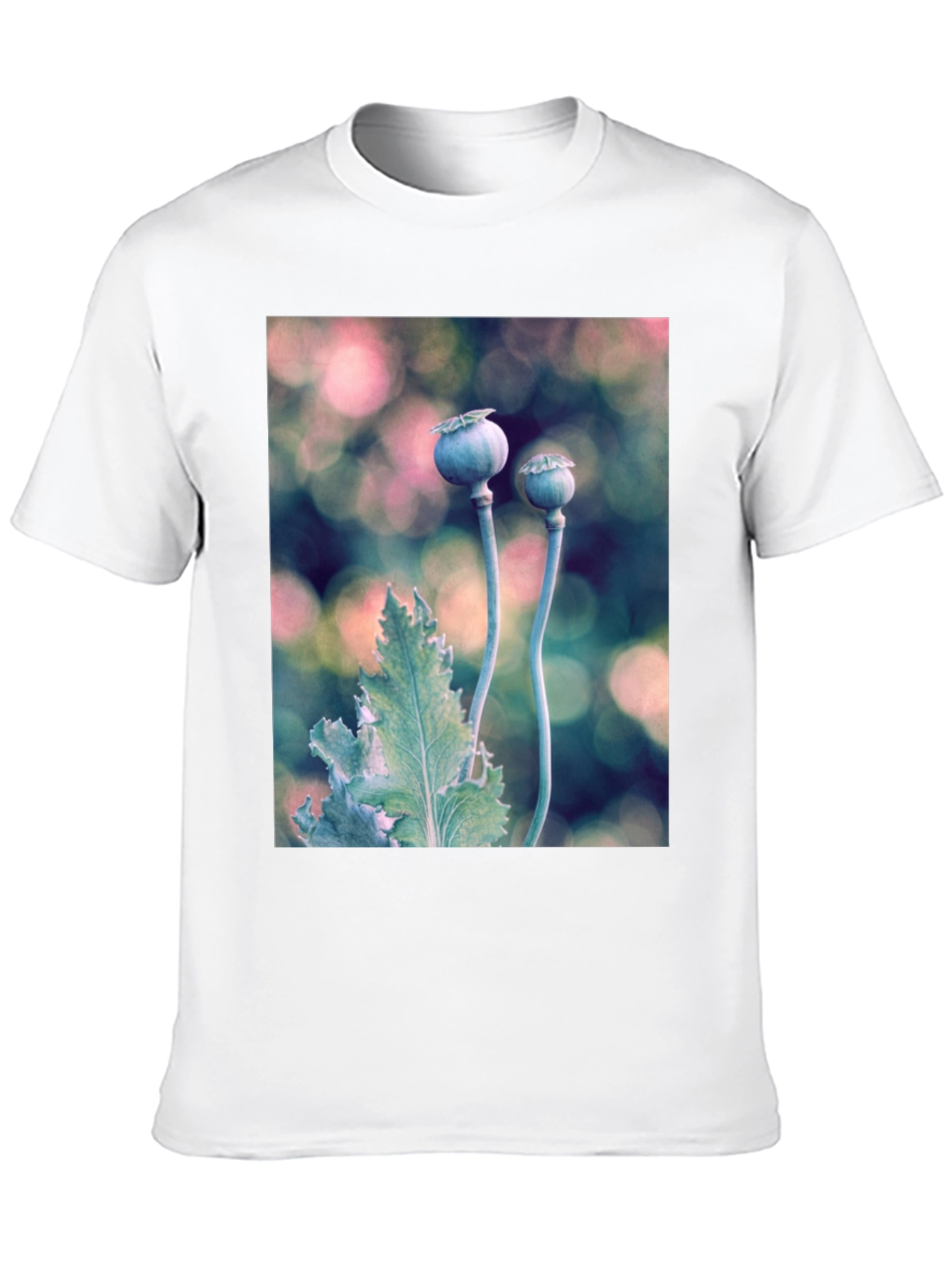 Botanical T-Shirt: Poppy Seed Head Design
