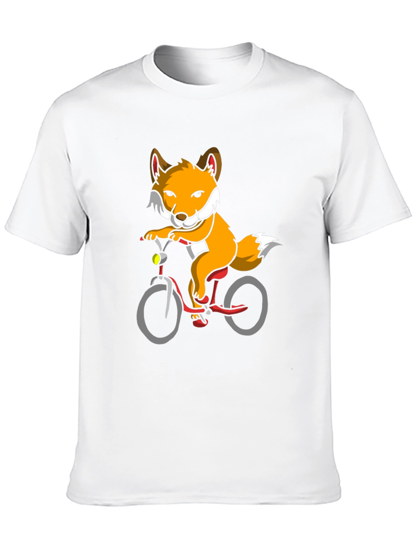 Fox on Bike Graphic Tee - Black T-Shirt