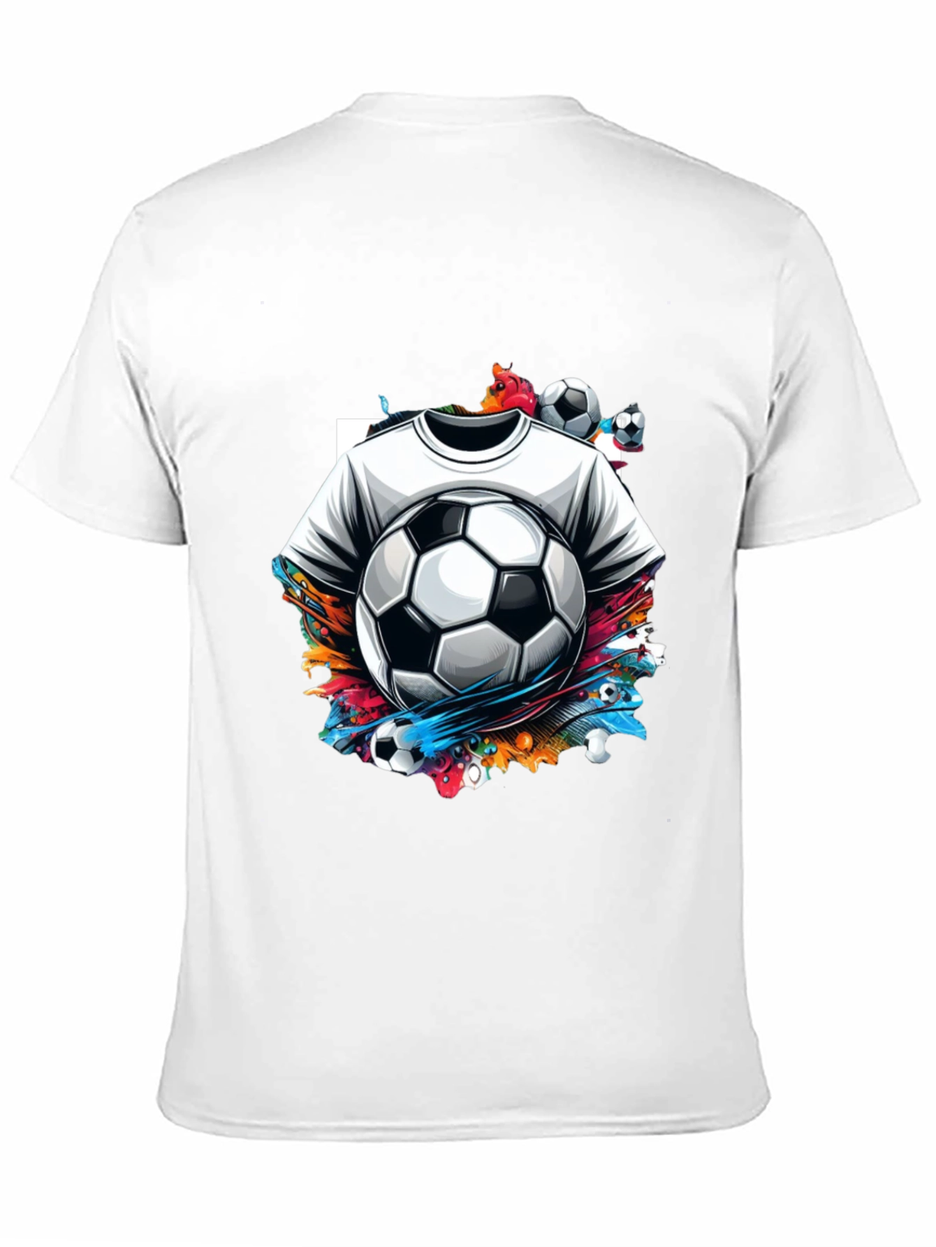 Soccer Splash Graphic T-Shirt - Black
