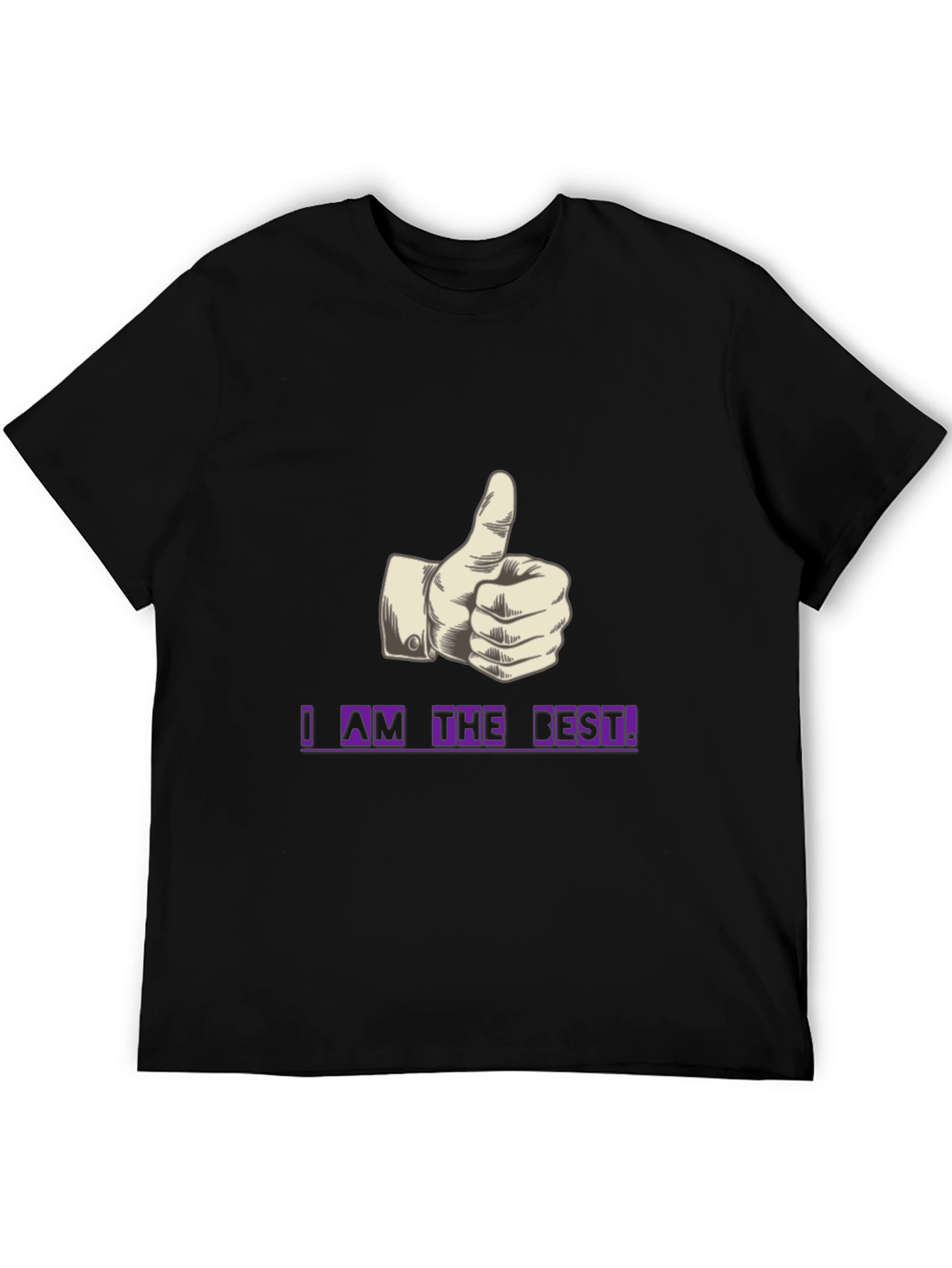 I AM THE BEST! Black T-Shirt