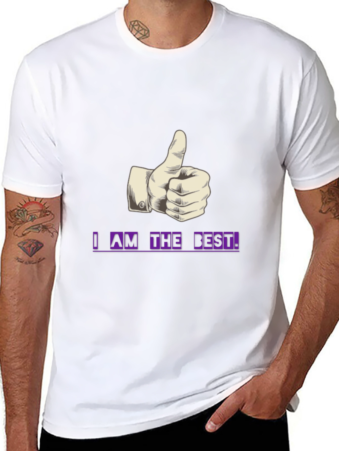 I AM THE BEST! Black T-Shirt