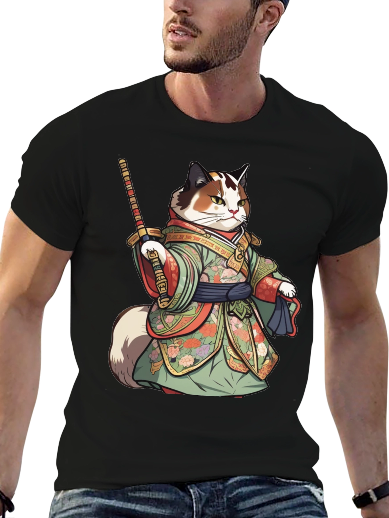 Samurai Cat T-Shirt