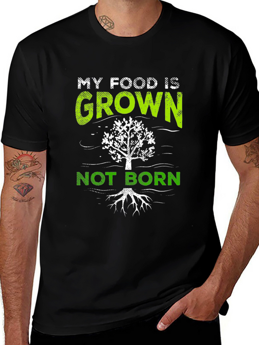 Vegan Grown Not Born Graphic Tee