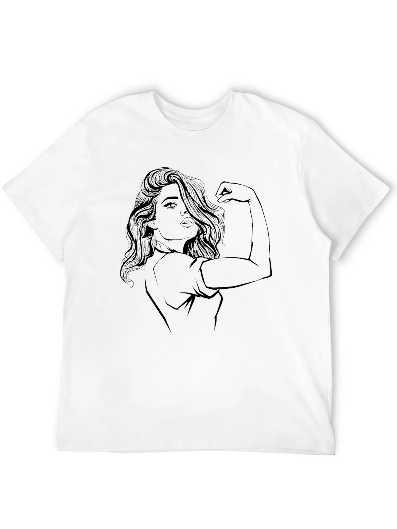 Empowered Woman Graphic Black T-Shirt