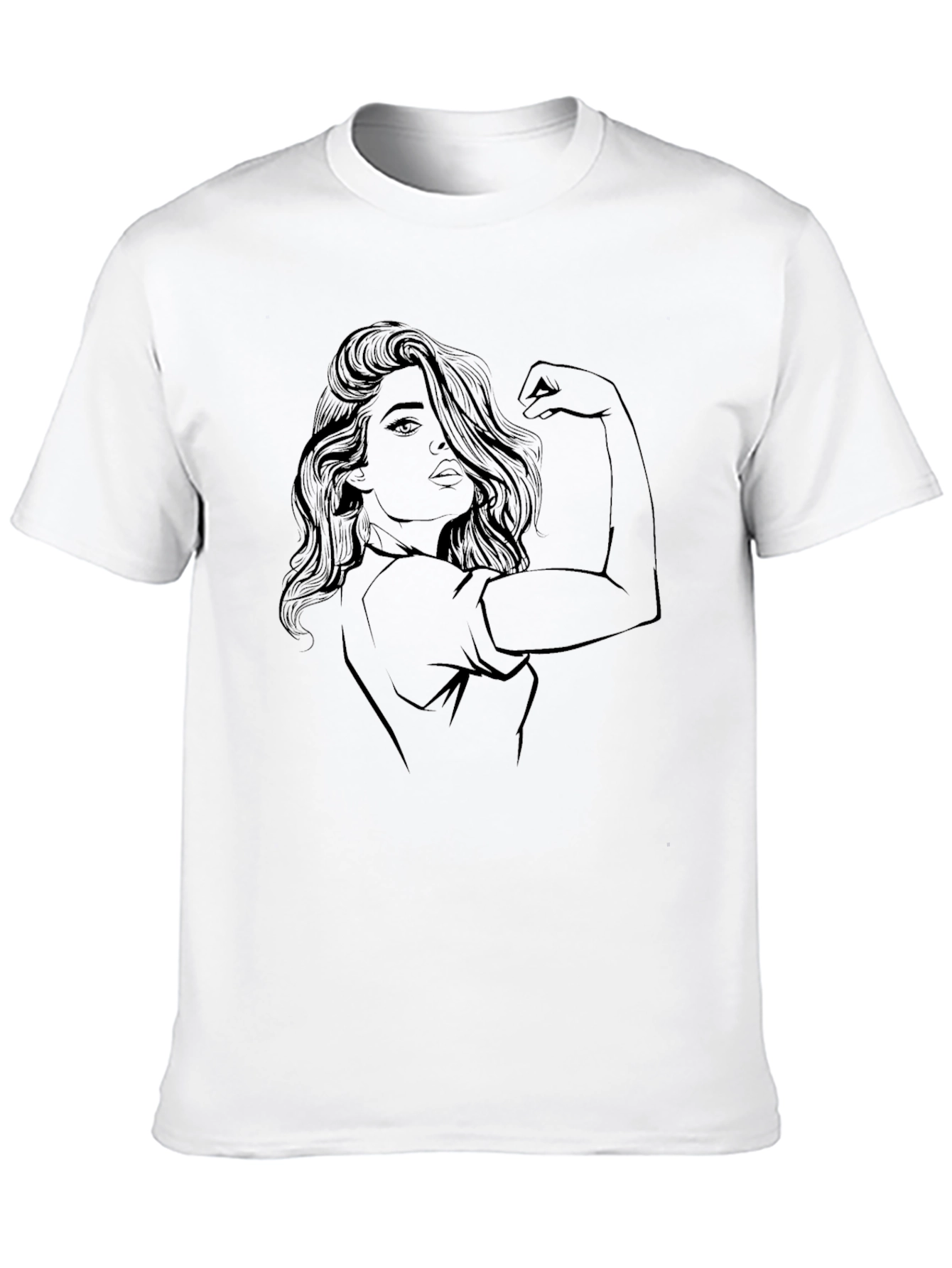 Empowered Woman Graphic Black T-Shirt