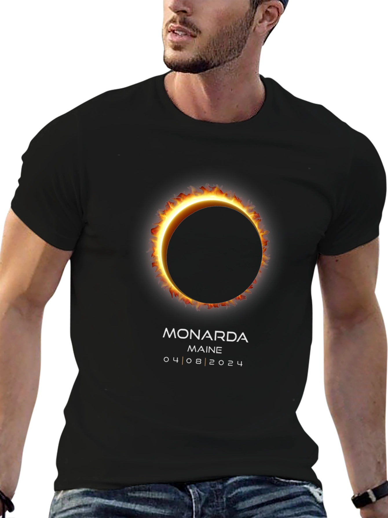 Monarda Maine 2024 Total Solar Eclipse T-Shirt