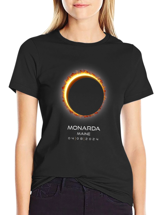 Monarda Maine 2024 Total Solar Eclipse T-Shirt