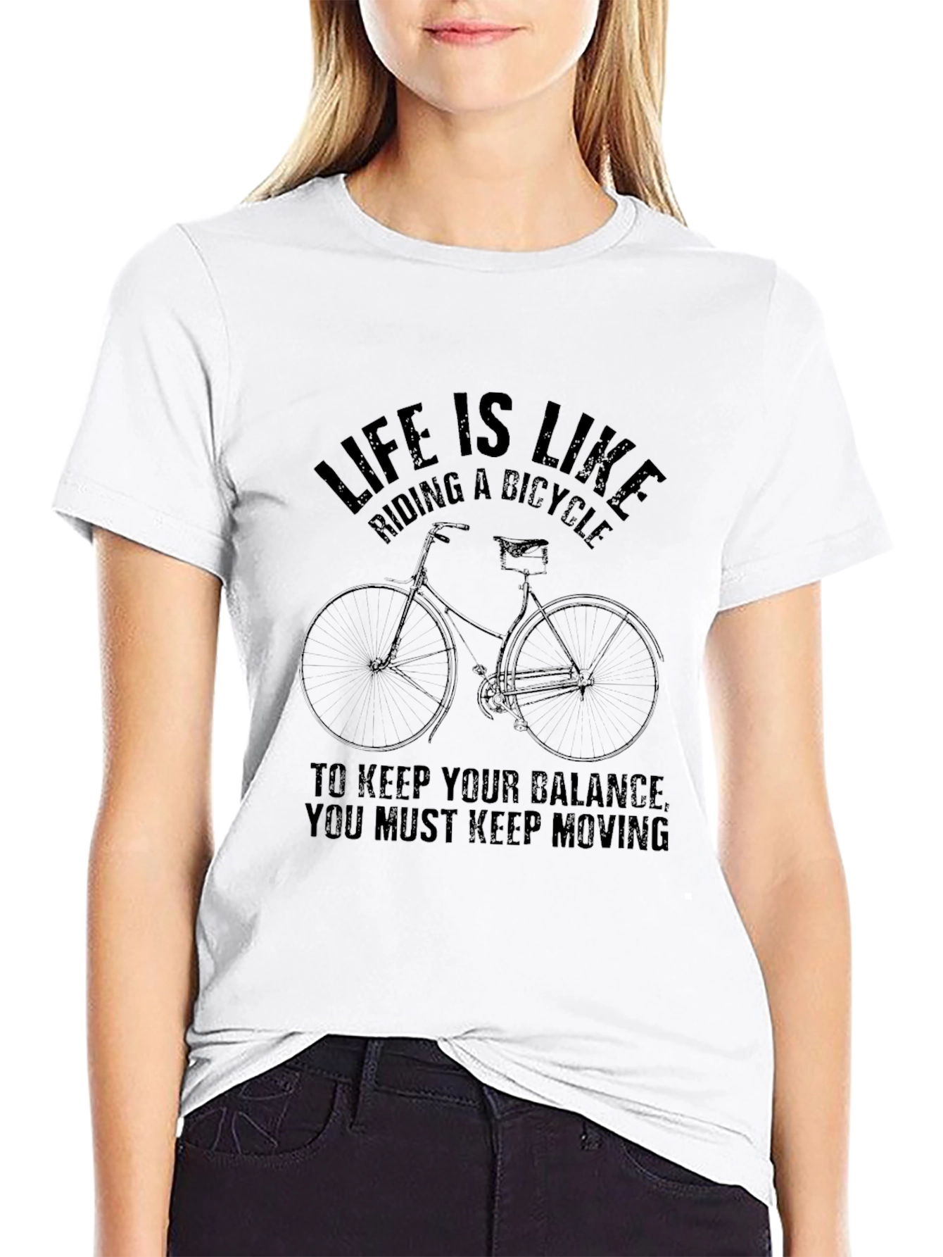 Life is Like Riding a Bicycle Graphic Tee