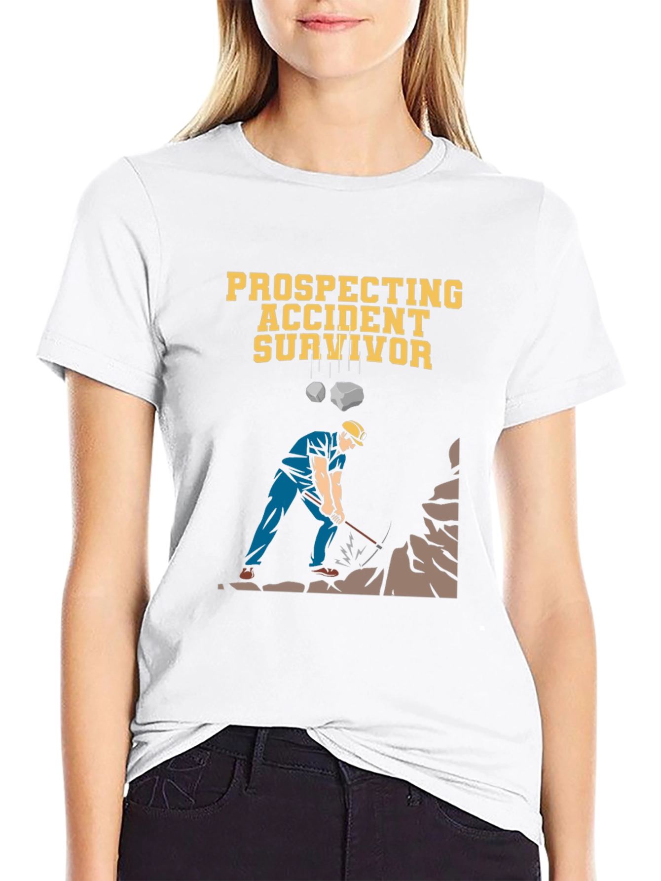 Prospecting Accident Survivor Graphic T-Shirt