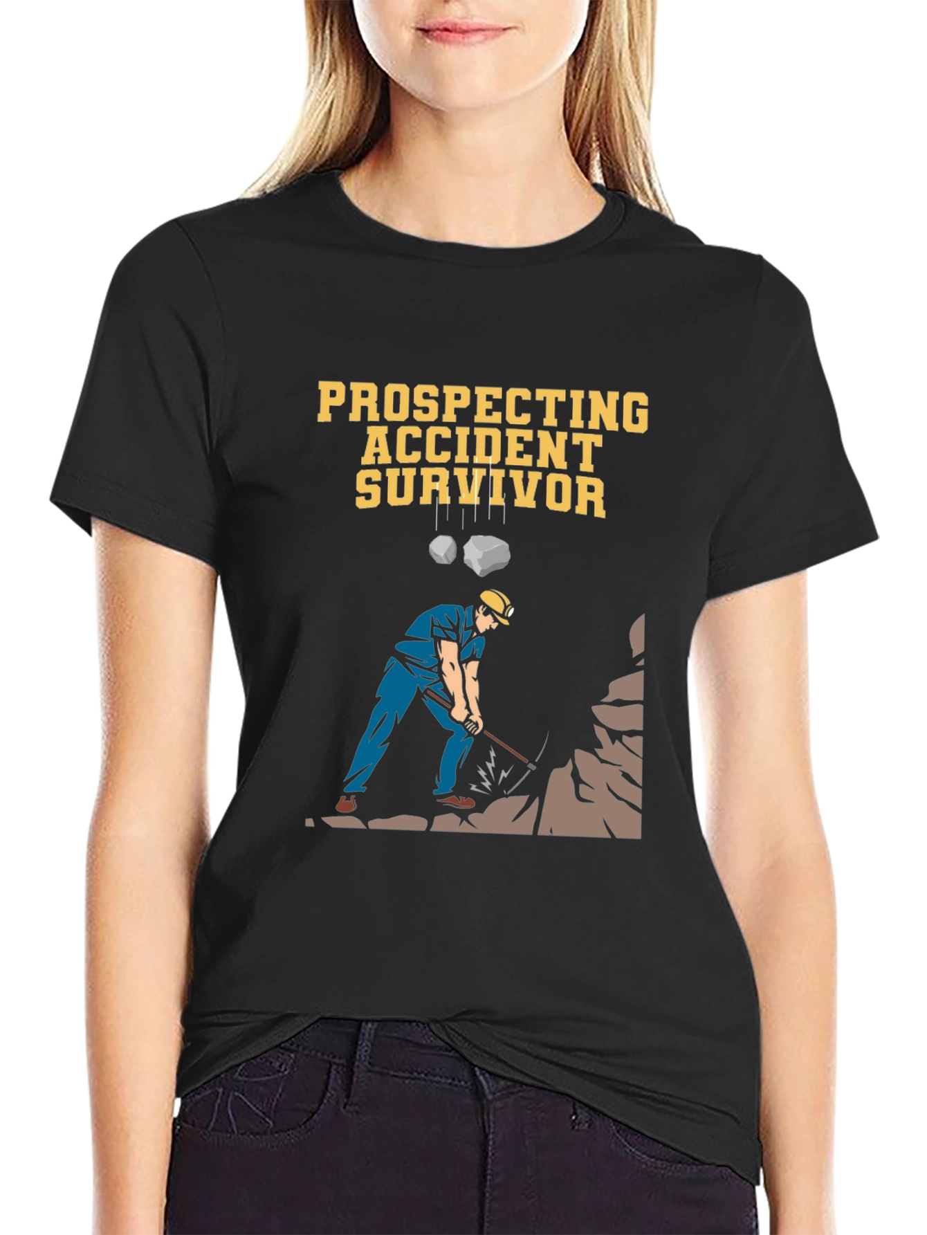 Prospecting Accident Survivor Graphic T-Shirt