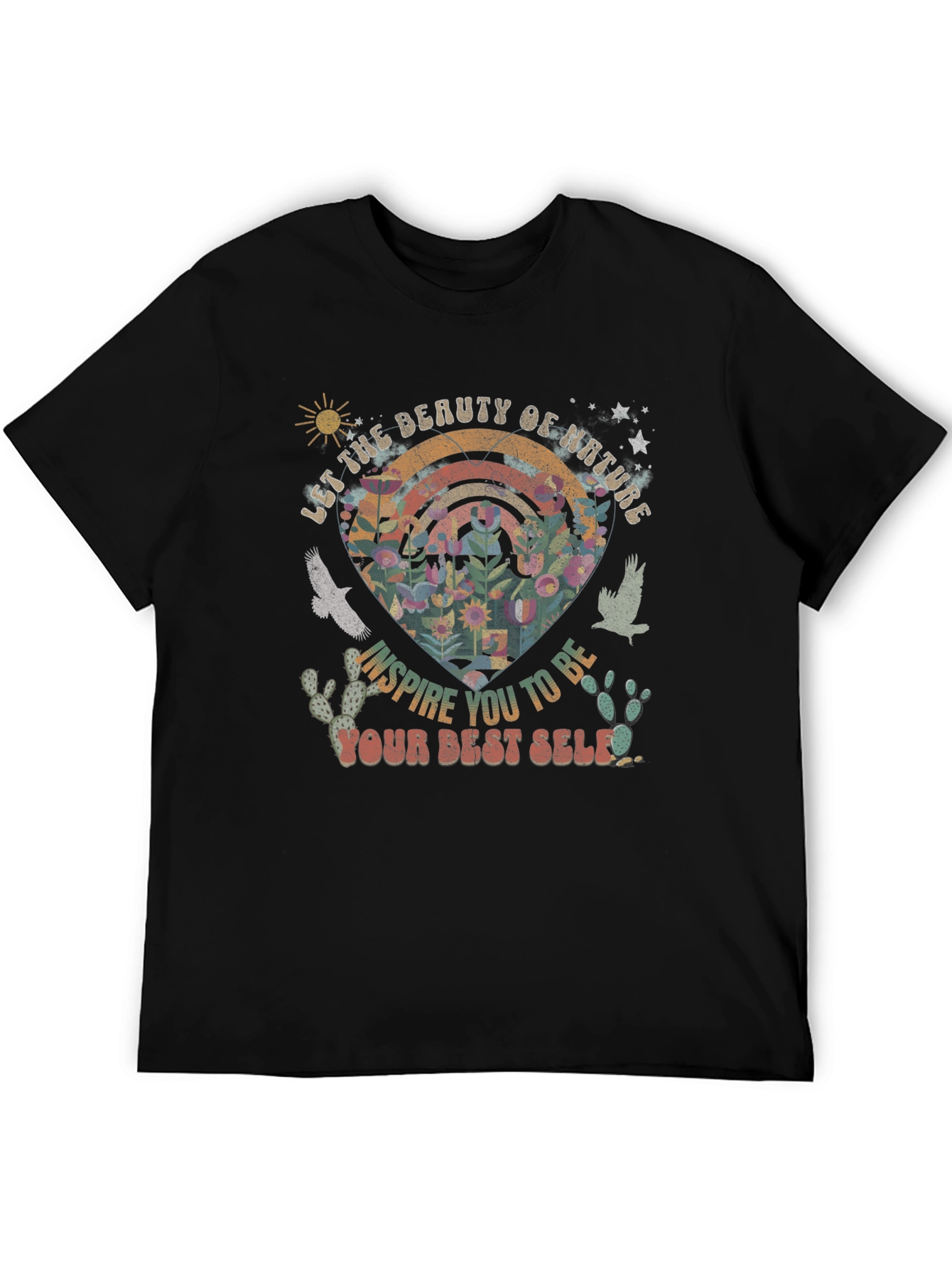 Nature Inspired Graphic Tee - Your Best Self
