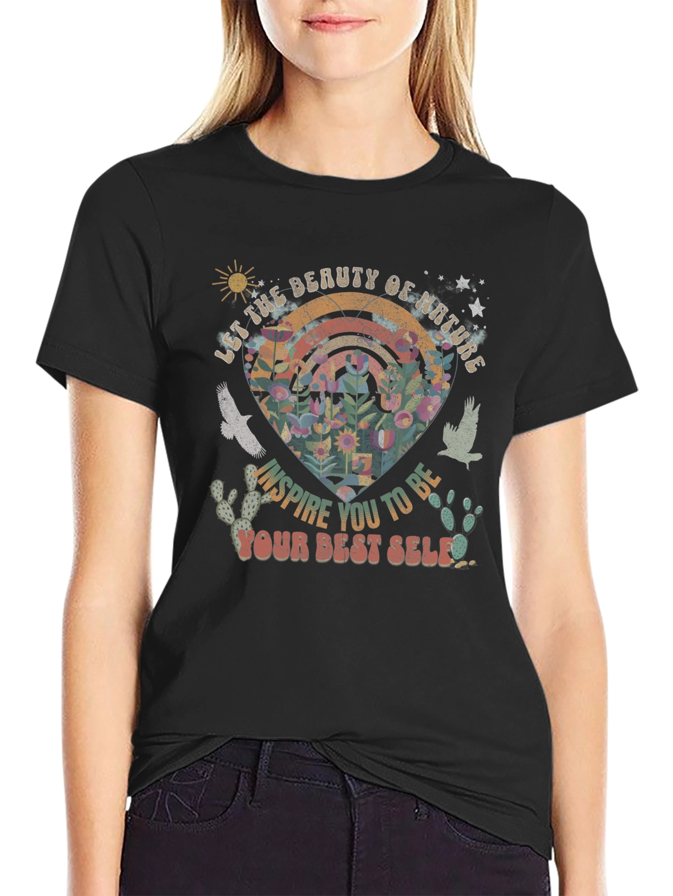 Nature Inspired Graphic Tee - Your Best Self