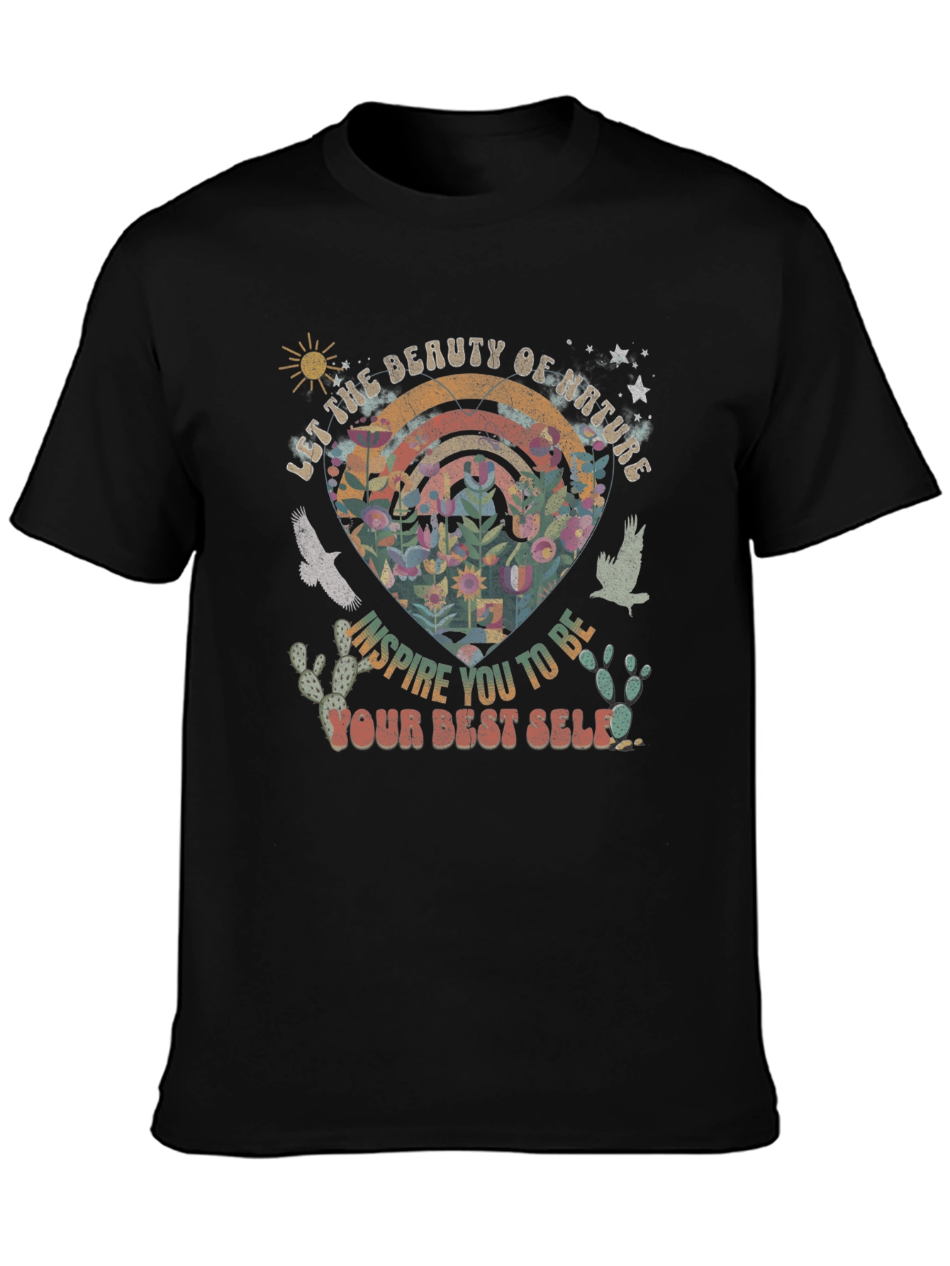 Nature Inspired Graphic Tee - Your Best Self