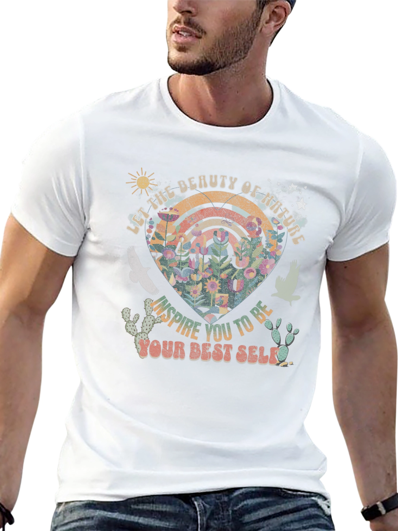 Nature Inspired Graphic Tee - Your Best Self
