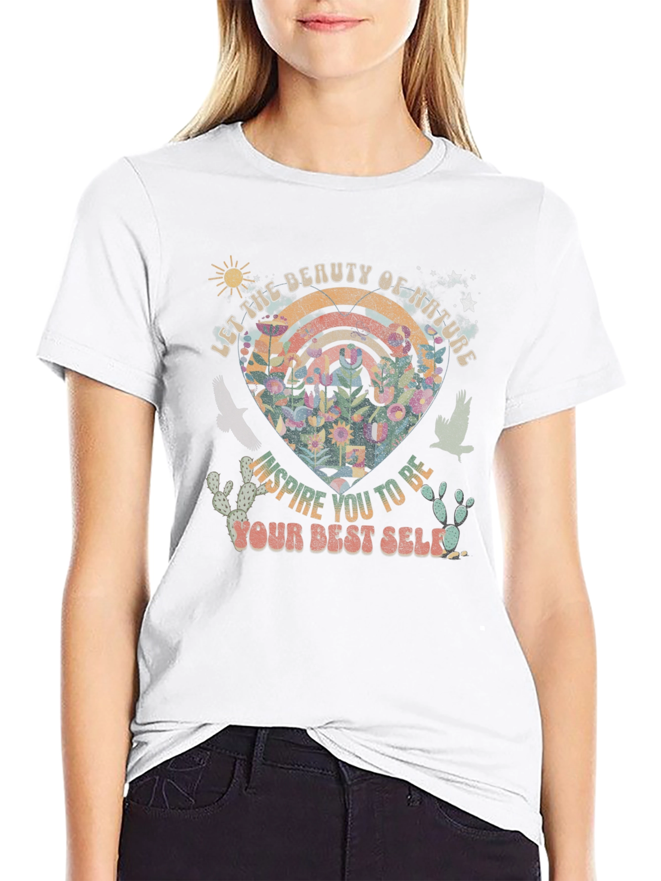 Nature Inspired Graphic Tee - Your Best Self