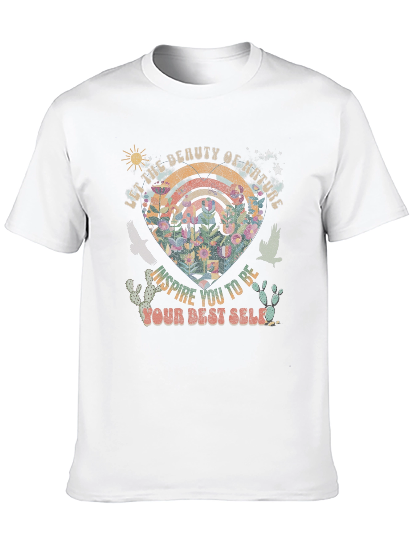 Nature Inspired Graphic Tee - Your Best Self