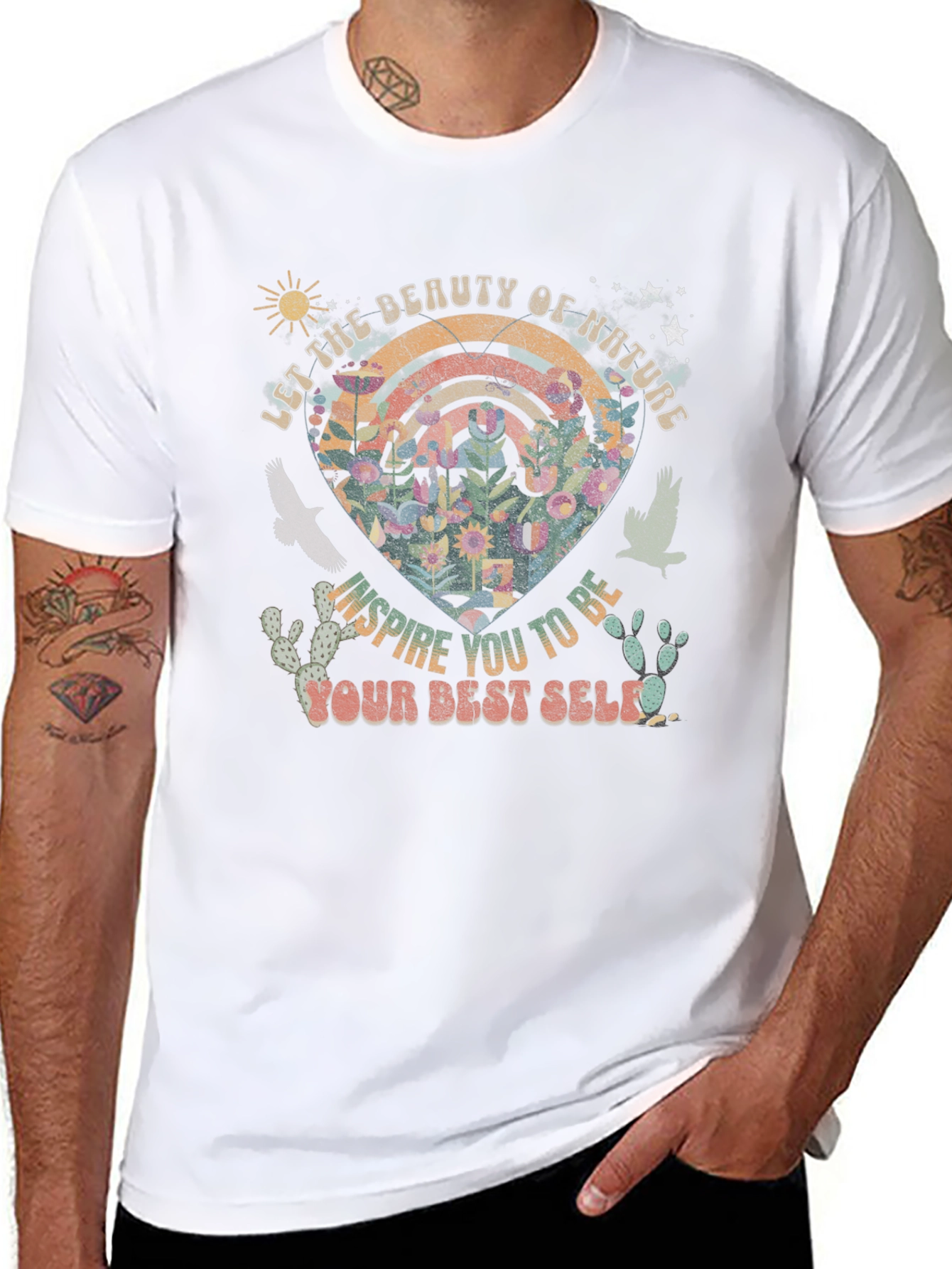 Nature Inspired Graphic Tee - Your Best Self