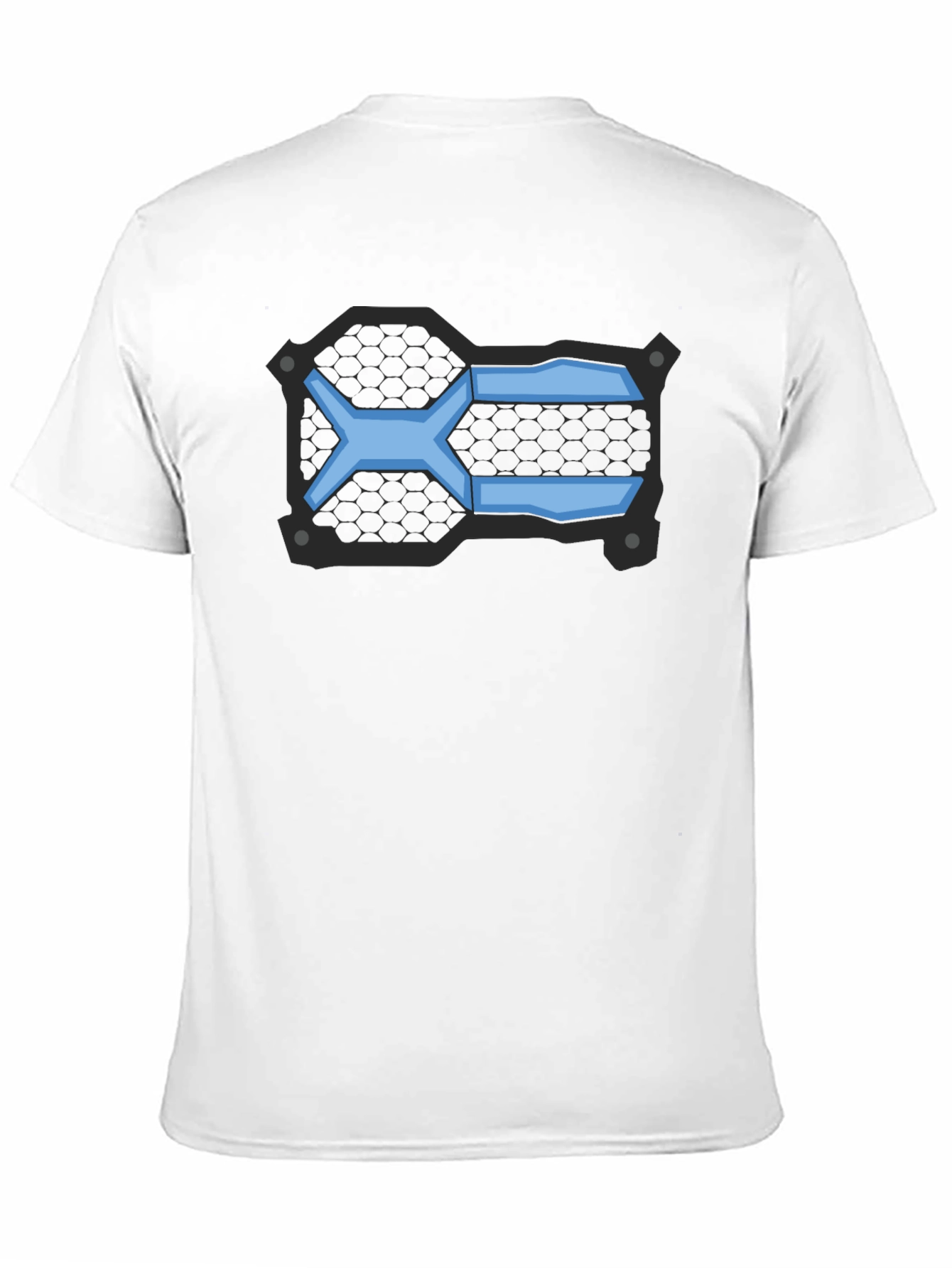 Geometric Blue Graphic T-Shirt