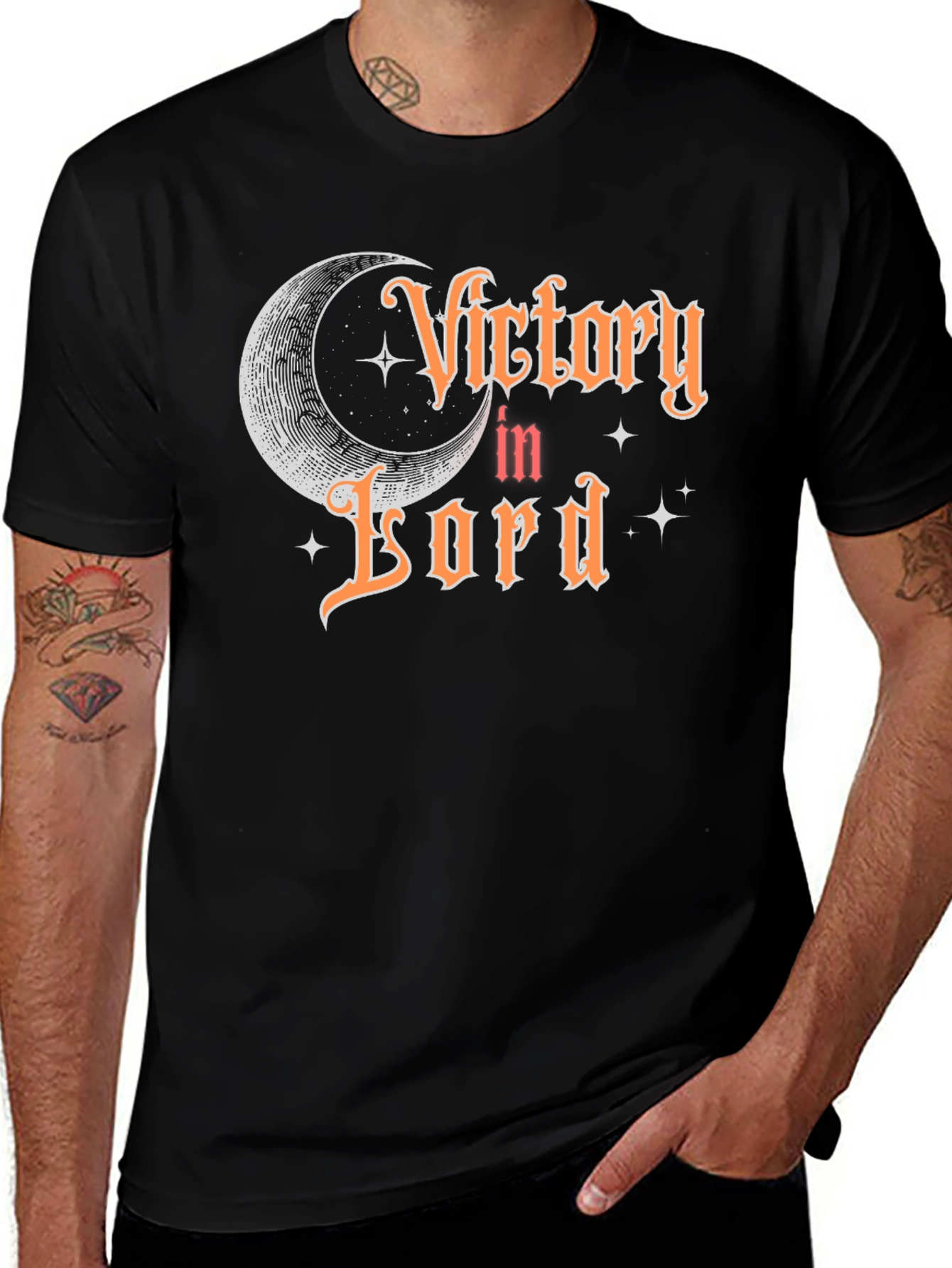 Victory In Lord Black T-Shirt