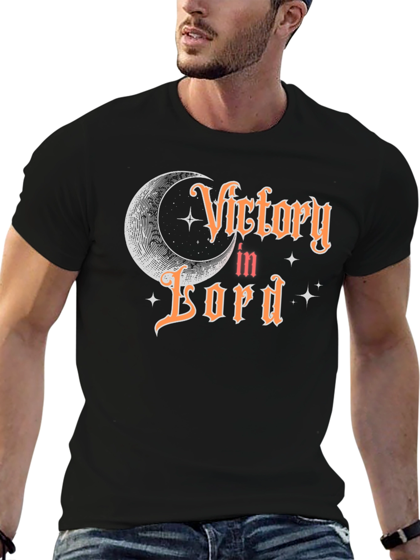 Victory In Lord Black T-Shirt