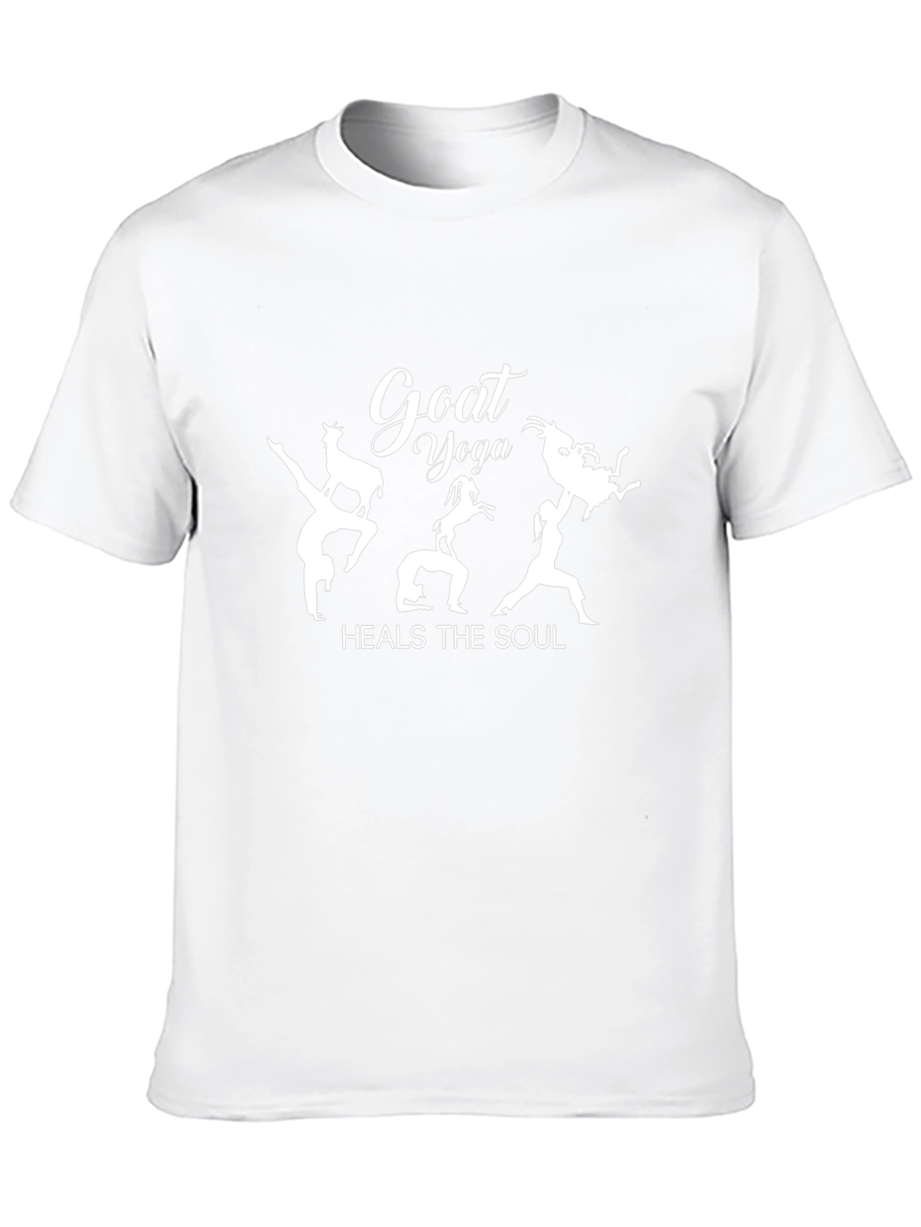 Goat Yoga Black T-Shirt - Heals the Soul