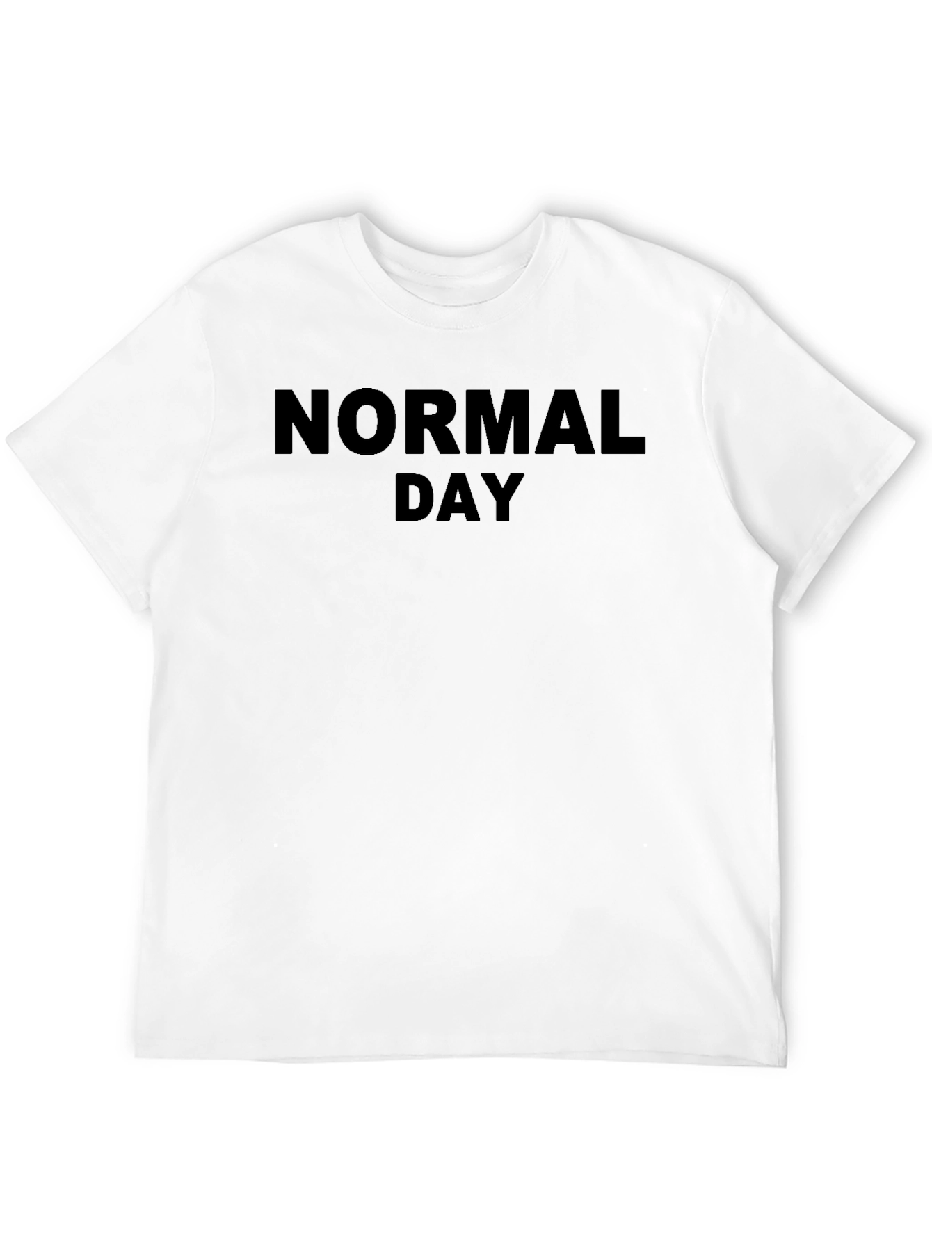 Normal Day Graphic Tee - Black Casual T-Shirt