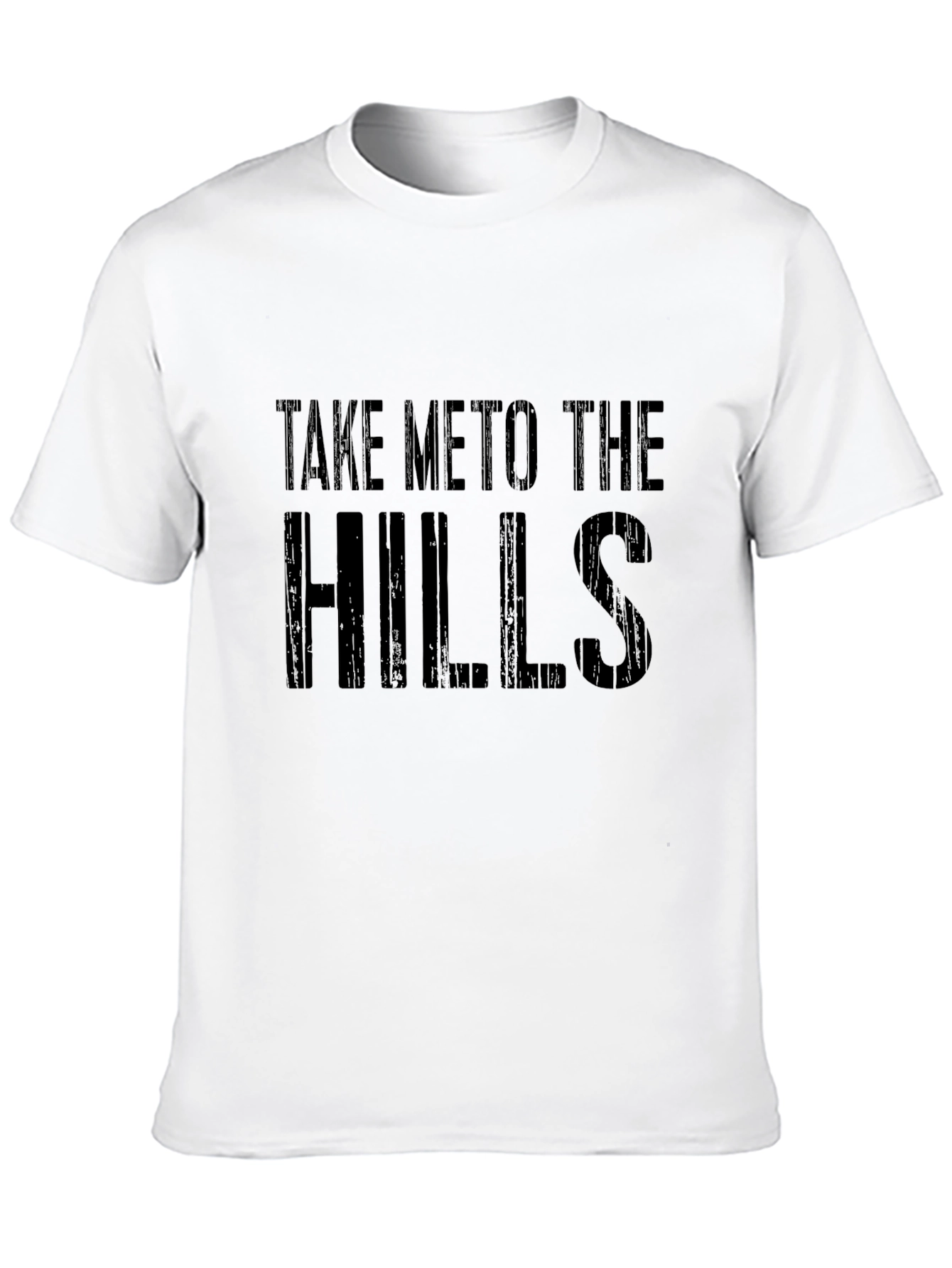 Take Me To The Hills Mens Black T-Shirt