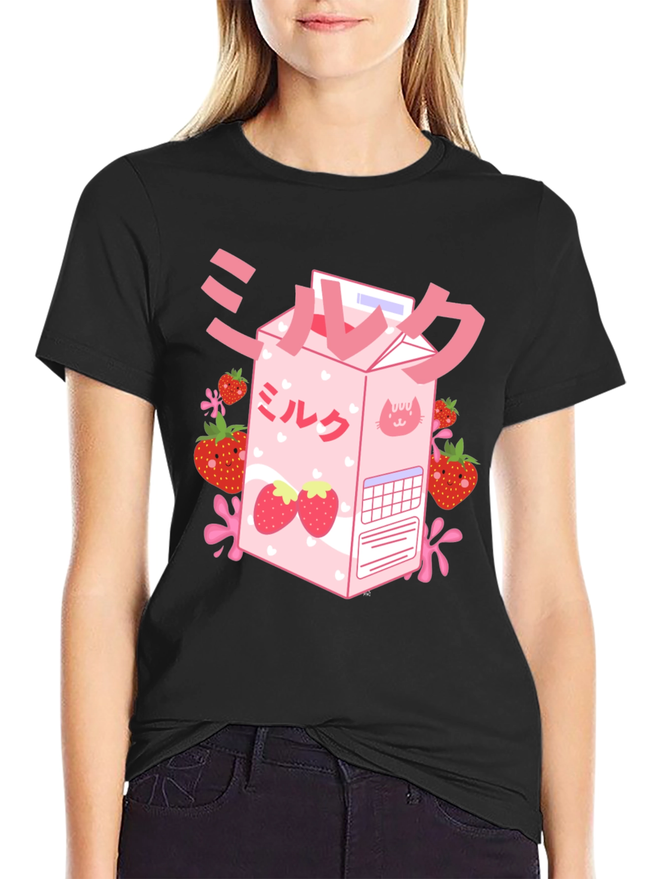Kawaii Strawberry Milk T-Shirt
