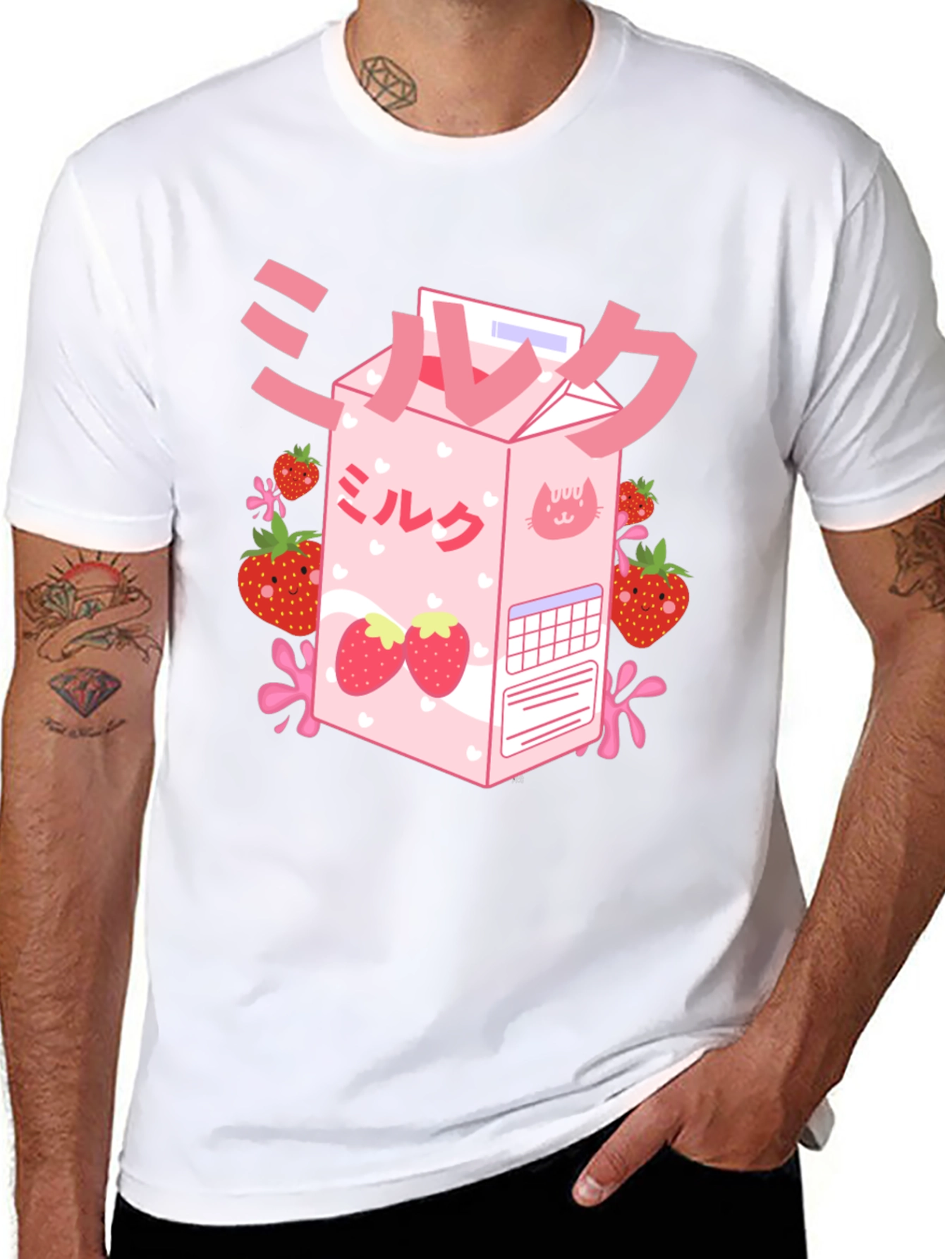Kawaii Strawberry Milk T-Shirt