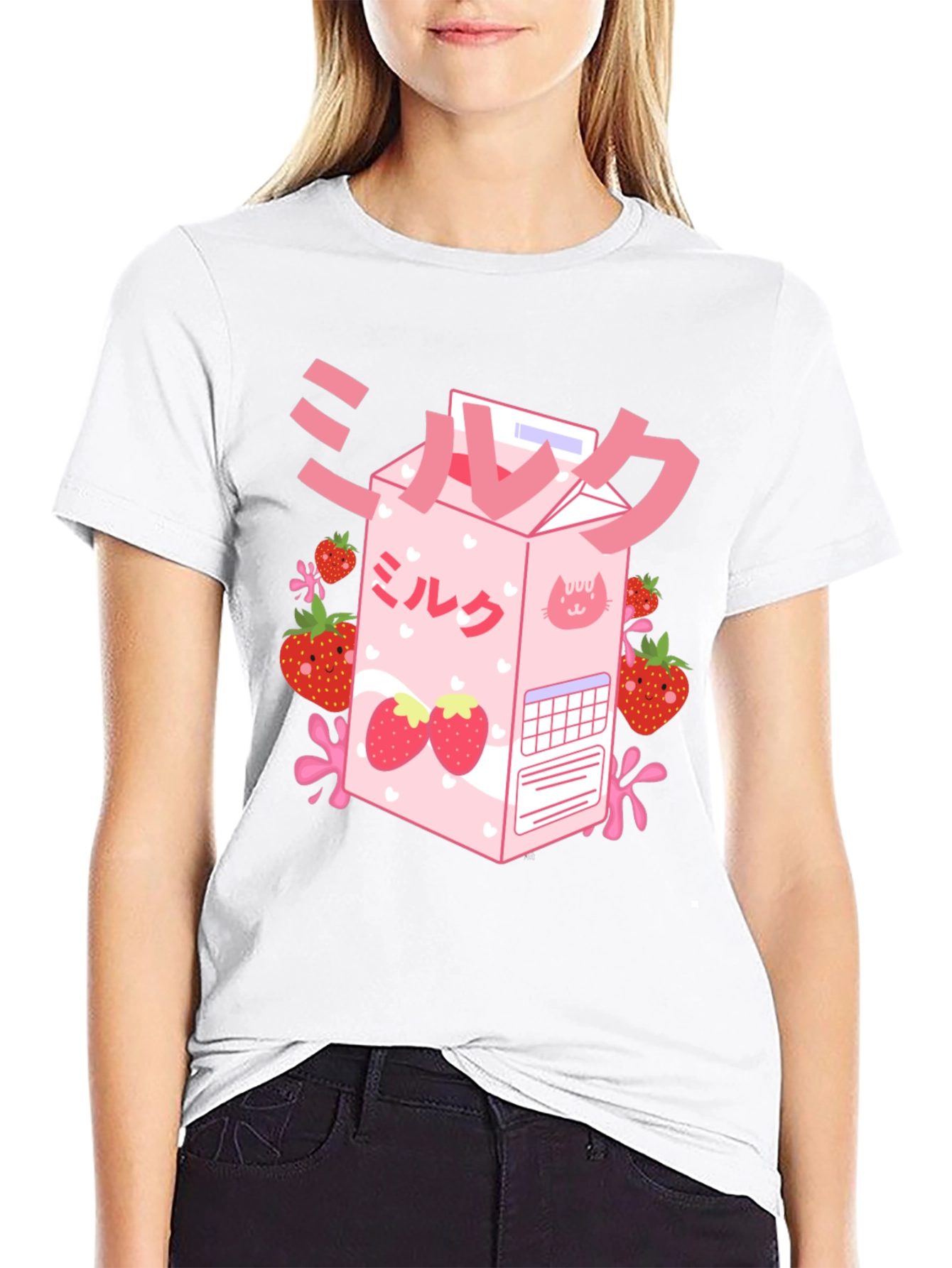 Kawaii Strawberry Milk T-Shirt