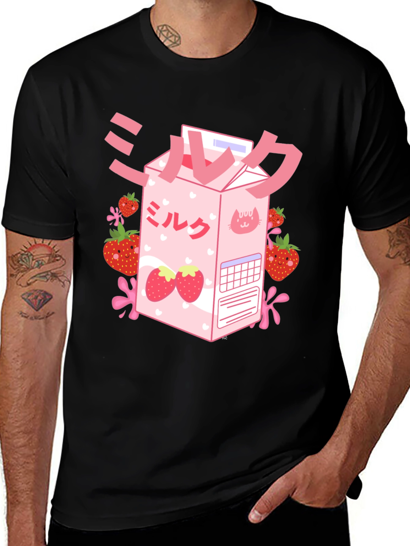 Kawaii Strawberry Milk T-Shirt