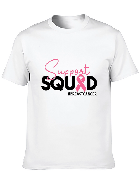 Breast Cancer Support Squad Black T-Shirt