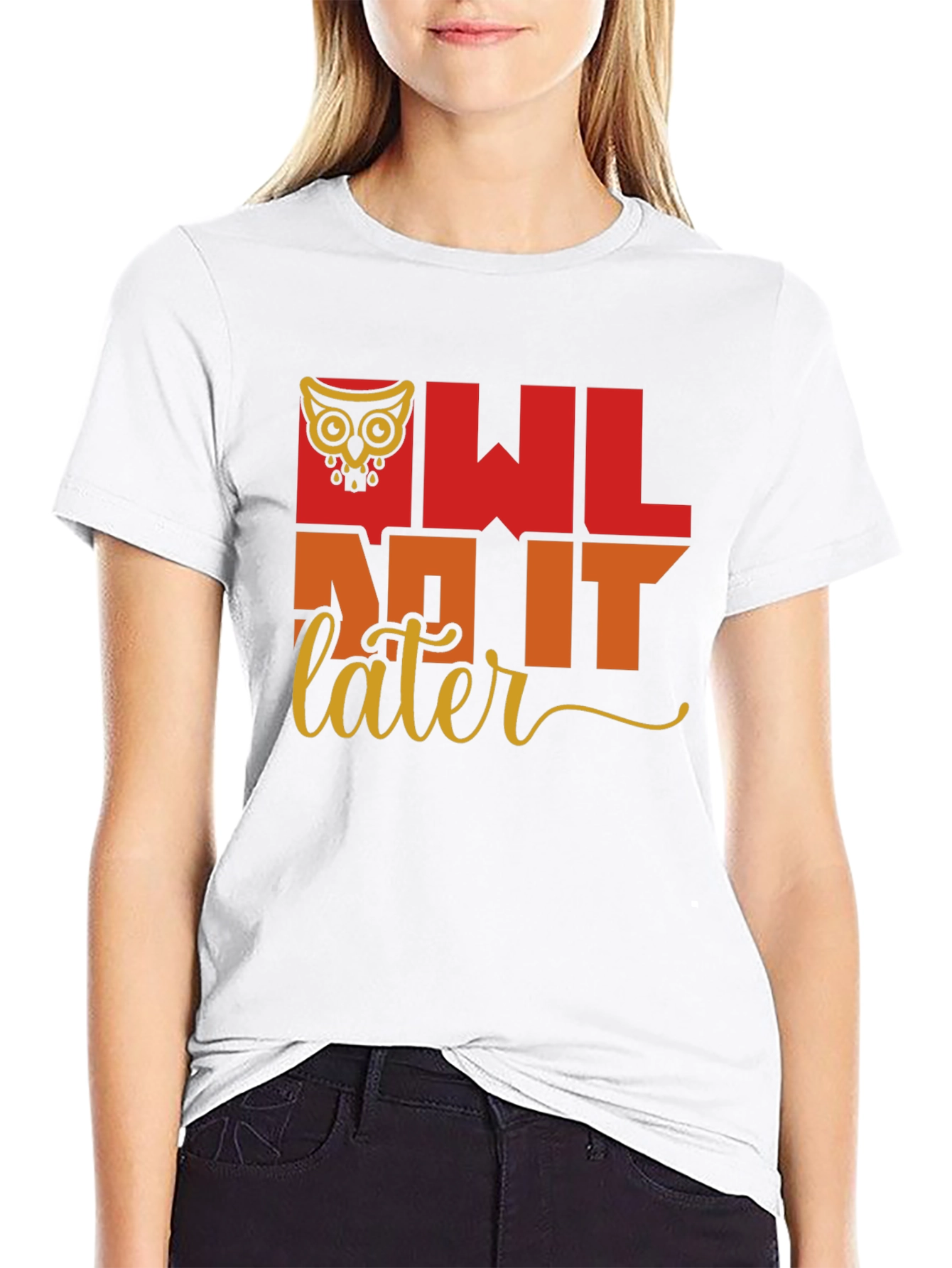 Owl Do It Later T-Shirt - Quirky Graphic Tee