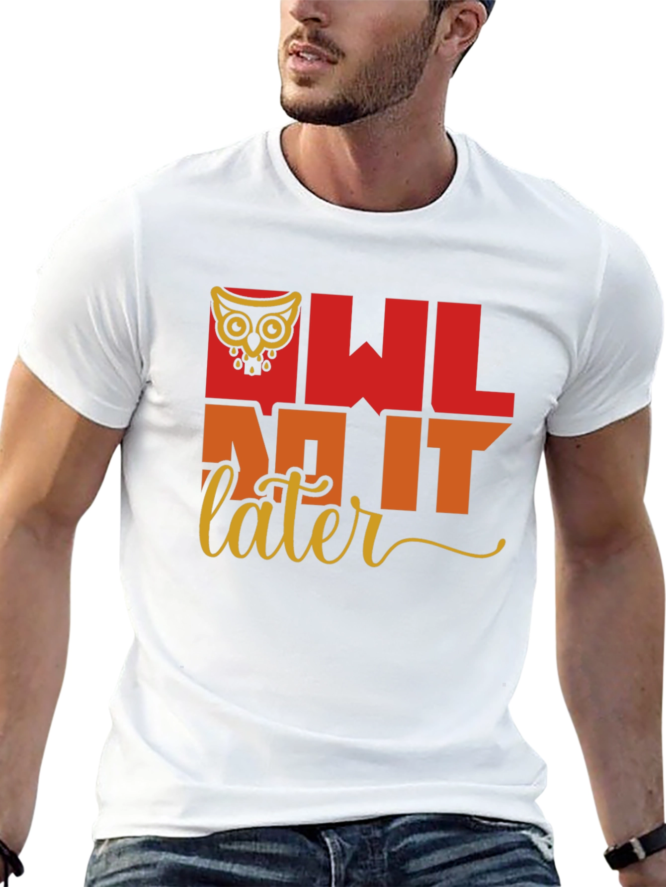 Owl Do It Later T-Shirt - Quirky Graphic Tee
