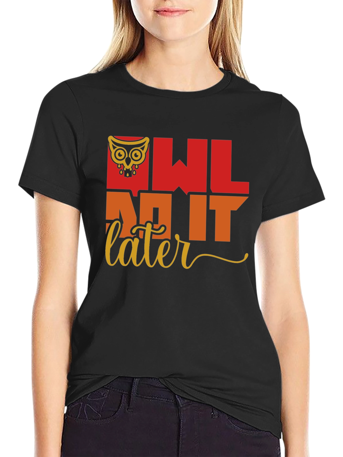 Owl Do It Later T-Shirt - Quirky Graphic Tee