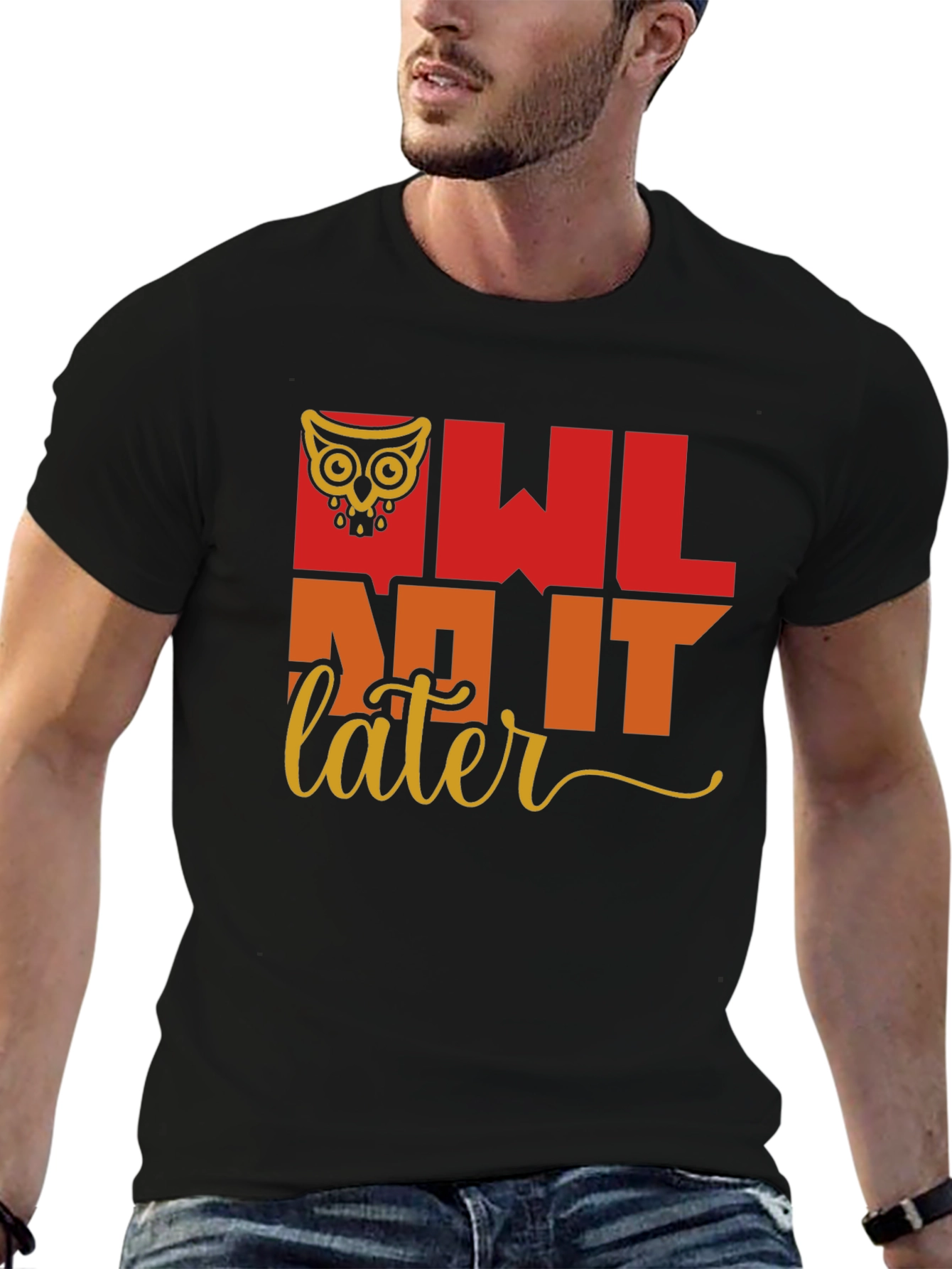 Owl Do It Later T-Shirt - Quirky Graphic Tee