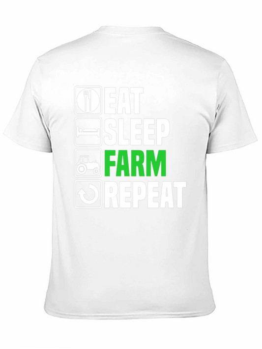 Eat Sleep Farm Repeat T-Shirt - Farming Life Tee