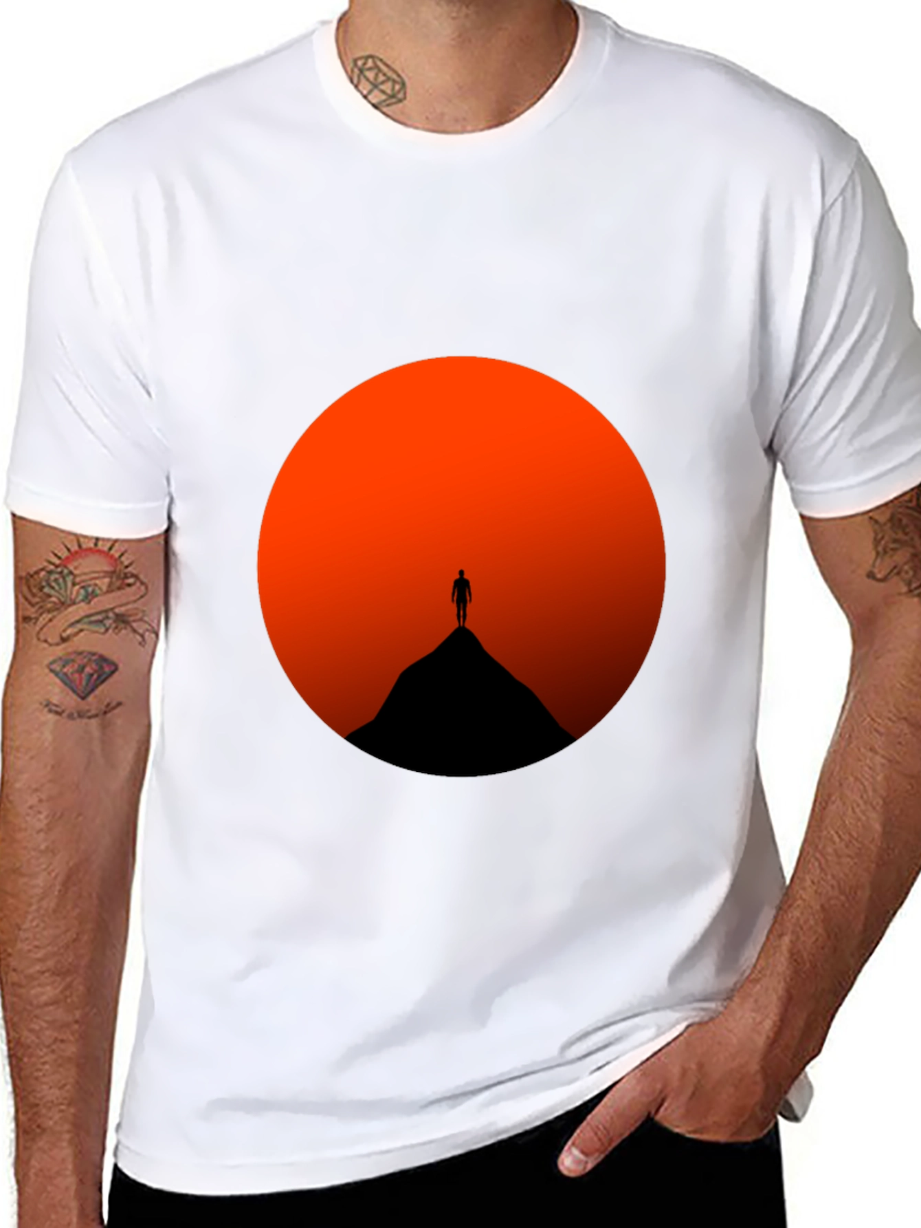 Sunset Silhouette T-Shirt - Mens Graphic Tee