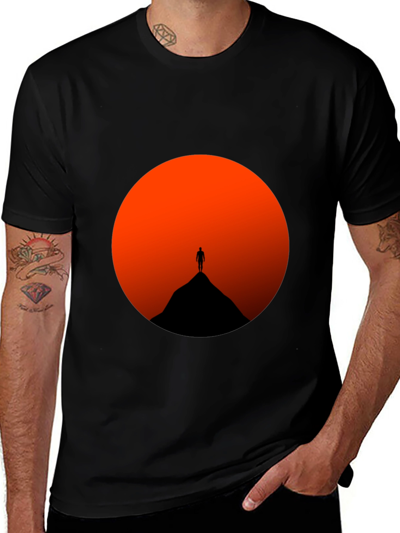 Sunset Silhouette T-Shirt - Mens Graphic Tee