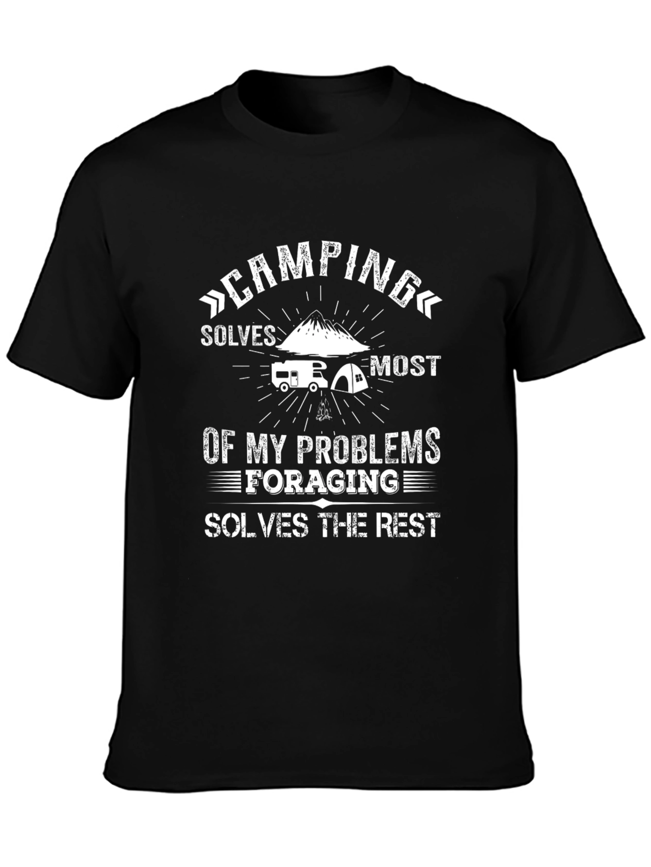 Camping Solves Most Problems T-Shirt
