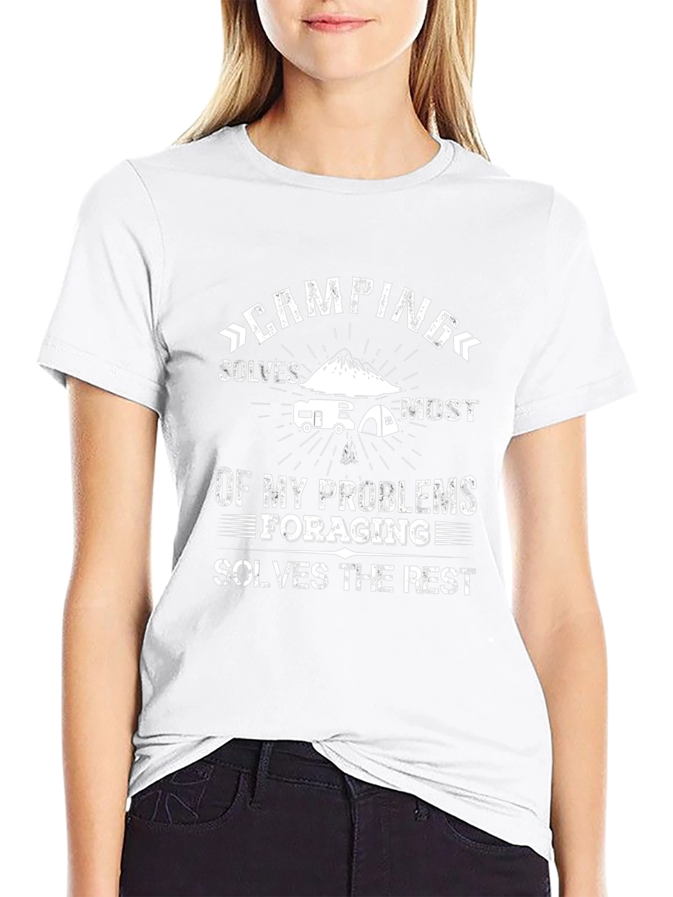 Camping Solves Most Problems T-Shirt