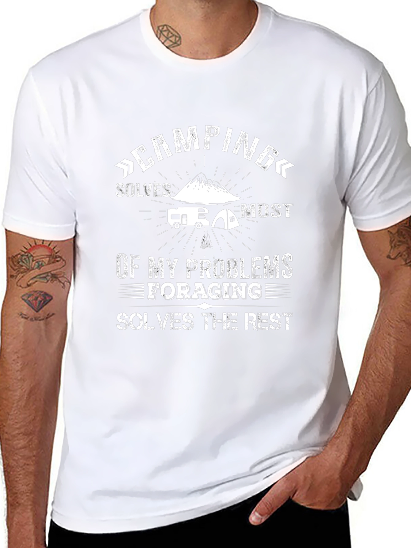 Camping Solves Most Problems T-Shirt