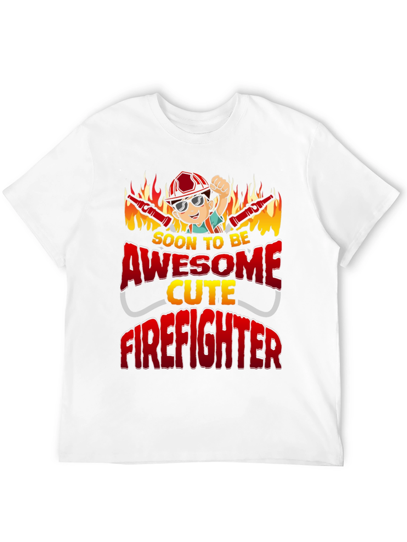 Awesome Cute Firefighter T-Shirt