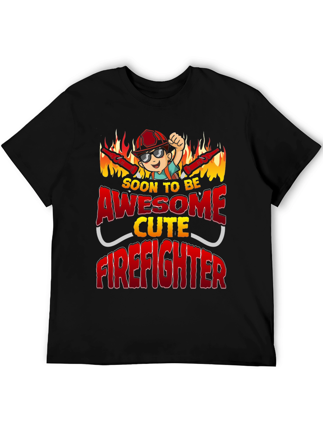 Awesome Cute Firefighter T-Shirt