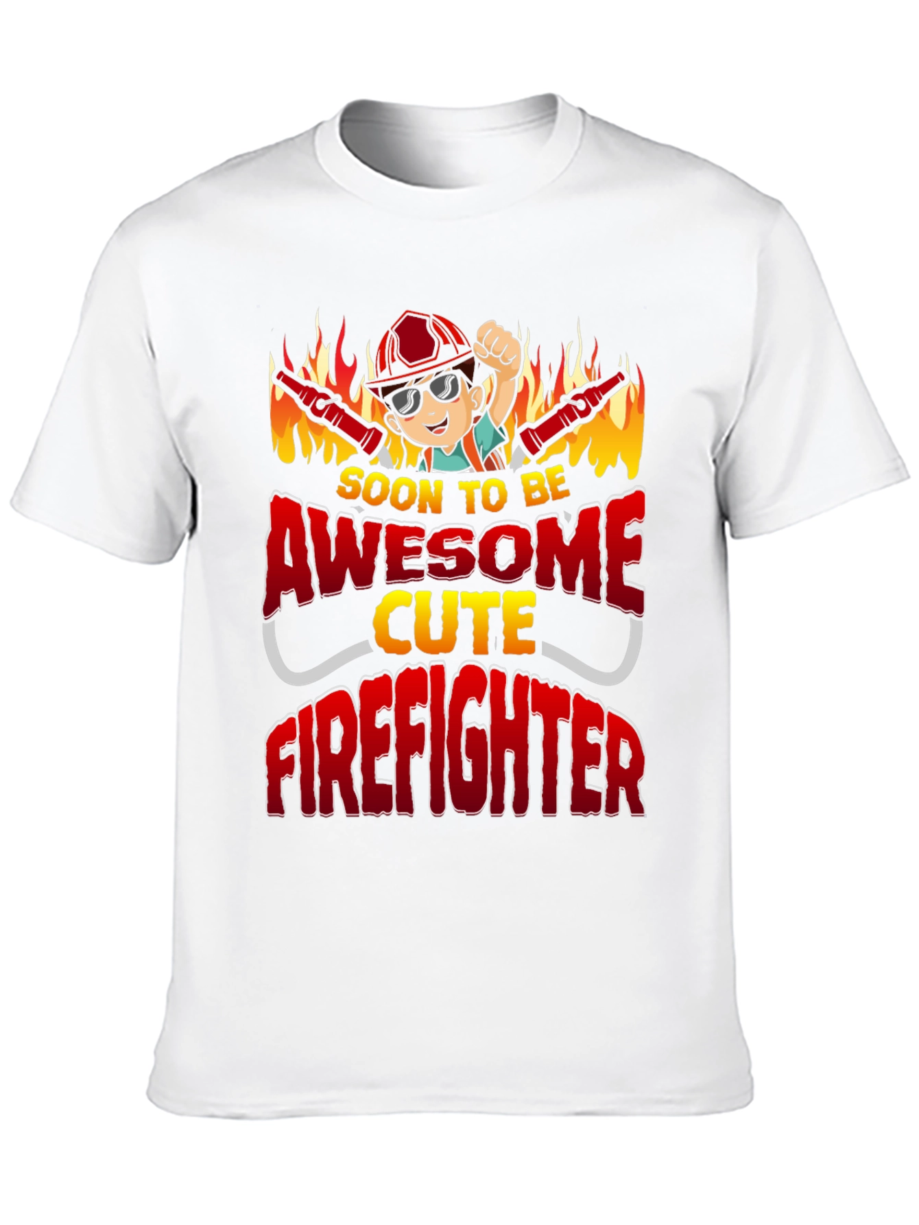 Awesome Cute Firefighter T-Shirt